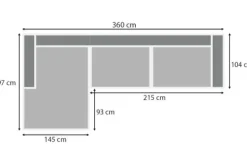 Sale Loungebank stof Tokio 170 Amarillo Loungebanken