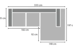 Loungebanken-Be Inspired Quick Loungebank stof Tokio 710 Kansas