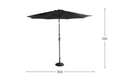 Tuinartikelen-Hartman tuinmeubelen Parasol Royal Grey 14.098.178 Sunline