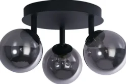 Plafondlamp-Searchlight Plafondlamp 96913-3BK Crosby