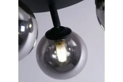 Plafondlamp-Searchlight Plafondlamp 96913-3BK Crosby