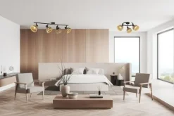 Plafondlamp-Searchlight Plafondlamp 19931-3BK Lance