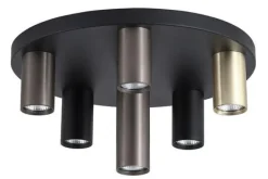 Plafondlamp-Searchlight Plafondlamp 50570-6BK Tubes