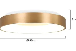 Clearance Plafondlamp 2563GO Ringlede Plafondlamp