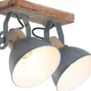 Plafondlamp-Steinhauer Plafondlamp 7969GR Gearwood Mexlite