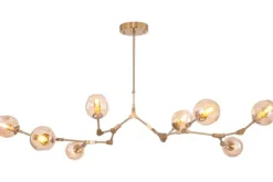 Outlet Plafondlamp 8-lichts Messing Cas Plafondlamp