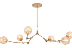 Plafondlamp-Toms Luxury Lights Plafondlamp 6-lichts Messing Cas