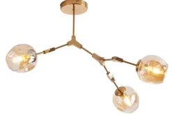 Plafondlamp-Toms Luxury Lights Plafondlamp 3-lichts Messing Cas