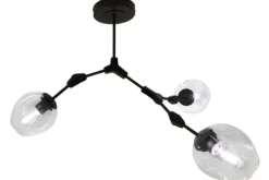 Sale Plafondlamp 3-lichts Zwart Cas Plafondlamp