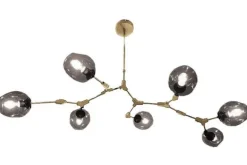 Plafondlamp-Toms Luxury Lights Plafondlamp messing 7-lichts Cas