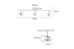 Plafondlamp Natasja 7903ST Natasja Plafondlamp