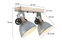 New Plafondlamp 7969NI Gearwood Mexlite Plafondlamp
