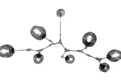 Online Plafondlamp nikkel 7-lichts Cas Plafondlamp