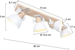 Online Plafondlamp 2729W Gearwood Mexlite Plafondlamp