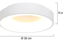 Plafondlamp-Steinhauer Plafondlamp 2562W Ringlede