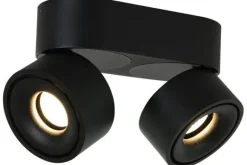 Outlet Plafondlamp 2674ZW Fez Black Mexlite Spots|Plafondlamp