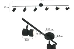 Hot Plafondlamp 7906ZW Natasja Spots|Plafondlamp