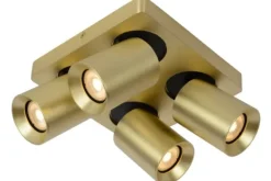 Spots|Plafondlamp-Lucide Plafondspot Goud Nigel