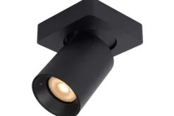 Spots|Plafondlamp-Lucide Plafondspot Zwart Nigel