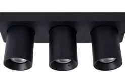 Spots|Plafondlamp-Lucide Plafondspot Zwart Nigel