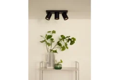 Spots|Plafondlamp-Lucide Plafondspot Zwart Nigel