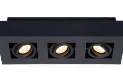 Spots|Plafondlamp-Lucide Plafondspot Zwart Xirax