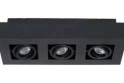 Spots|Plafondlamp-Lucide Plafondspot Zwart Xirax