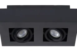 Spots|Plafondlamp-Lucide Plafondspot Zwart Xirax