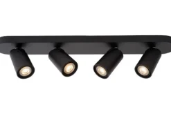 Spots-Lucide Plafondspot Zwart Xyrus