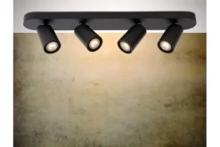 Spots-Lucide Plafondspot Zwart Xyrus