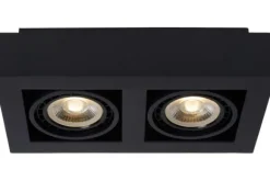 Spots-Lucide Plafondspot Zwart Zefix