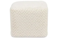 Online Poef 216375 Beige Chevron Ciela Poefen