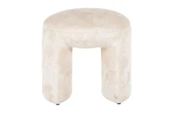 Poefen-Richmond Interiors Poef 210880 White Chenille Fargo