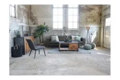 Outlet Poef Lichtgrijs Gebreid Poefen