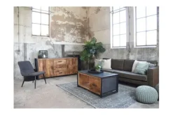 Outlet Poef Lichtgrijs Gebreid Poefen