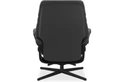 Relaxstoelen|Draaifauteuils-Stressless Relaxfauteuil + hocker Sunrise Cross |