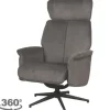 Relaxstoelen|Draaifauteuils-Label51 Relaxfauteuil Antraciet Cosmo CH-73.026 Verdal