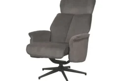 Relaxstoelen|Draaifauteuils-Label51 Relaxfauteuil Antraciet Cosmo CH-73.026 Verdal