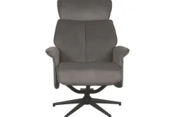 Relaxstoelen|Draaifauteuils-Label51 Relaxfauteuil Antraciet Cosmo CH-73.026 Verdal