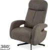 Outlet Relaxfauteuil Antraciet CM-55.043 Esbjerg Relaxstoelen|Draaifauteuils