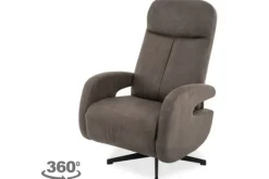 Outlet Relaxfauteuil Antraciet CM-55.043 Esbjerg Relaxstoelen|Draaifauteuils
