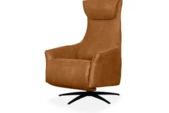 Clearance Relaxfauteuil Cognac SX-84.023 Lund Relaxstoelen|Draaifauteuils