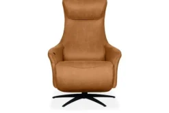 Clearance Relaxfauteuil Cognac SX-84.023 Lund Relaxstoelen|Draaifauteuils