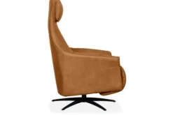 Clearance Relaxfauteuil Cognac SX-84.023 Lund Relaxstoelen|Draaifauteuils