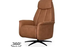 Relaxfauteuil Cognac SX-84.014 Oslo Relaxstoelen|Draaifauteuils