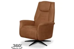 Online Relaxfauteuil Cognac SX-84.017 Stockholm Relaxstoelen|Draaifauteuils