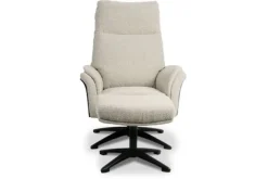 Relaxstoelen|Draaifauteuils-Label51 Relaxfauteuil met hocker Naturel DA-89.005 Zenza