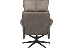 Relaxfauteuil met hocker Taupe Micro Suede CH-73.020 Verdal Relaxstoelen|Draaifauteuils