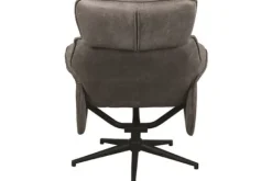 Relaxfauteuil met hocker Taupe Micro Suede CH-73.020 Verdal Relaxstoelen|Draaifauteuils