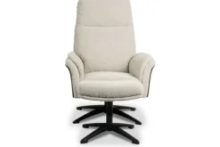 Hot Relaxfauteuil met hocker Naturel DA-89.004 Zenza Relaxstoelen|Draaifauteuils